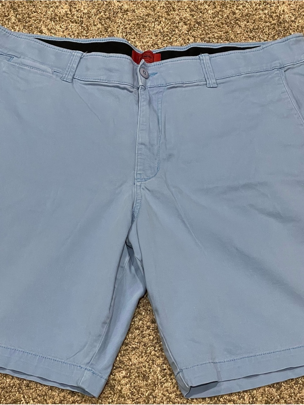 The Foundry Supply Co. Light Blue Flat Front Shorts